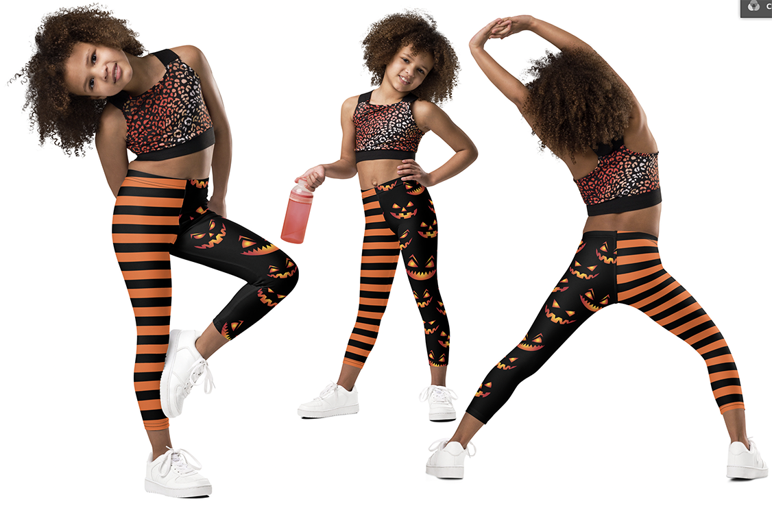 kid legging halloween