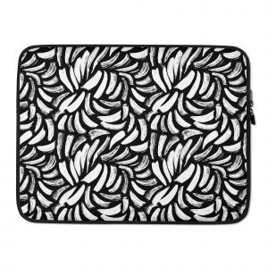 Laptop Sleeve adorned with Artistic Brush Scribble Strokes - 4 colors