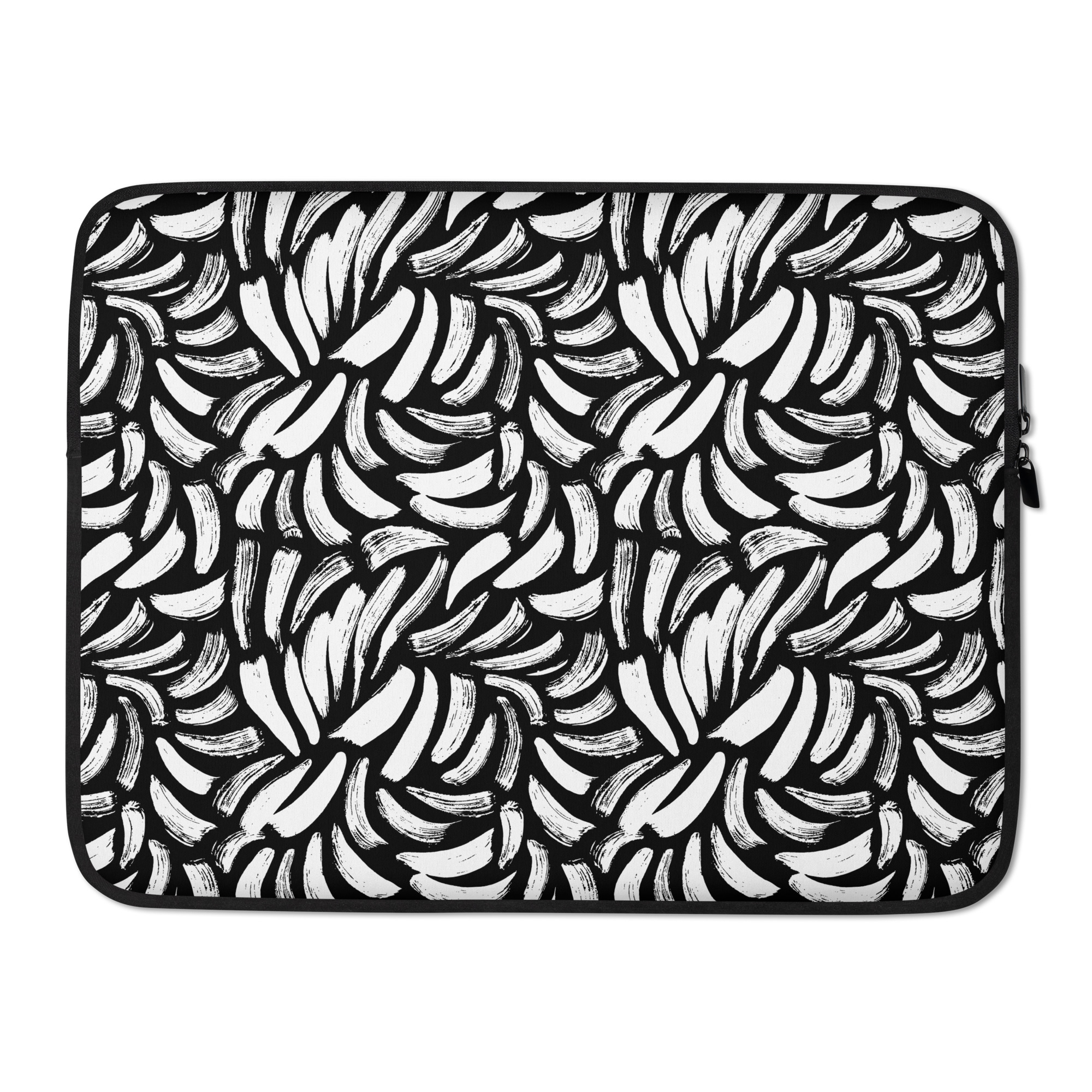 Laptop Sleeve adorned with Artistic Brush Scribble Strokes