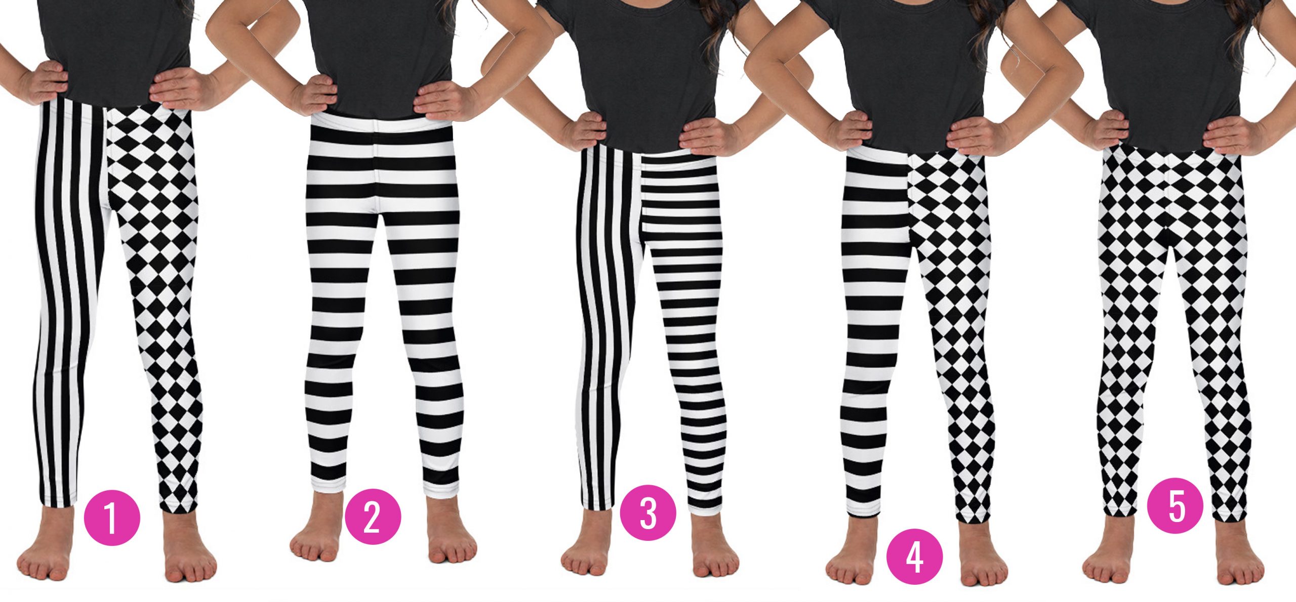 striped costume legging for kid