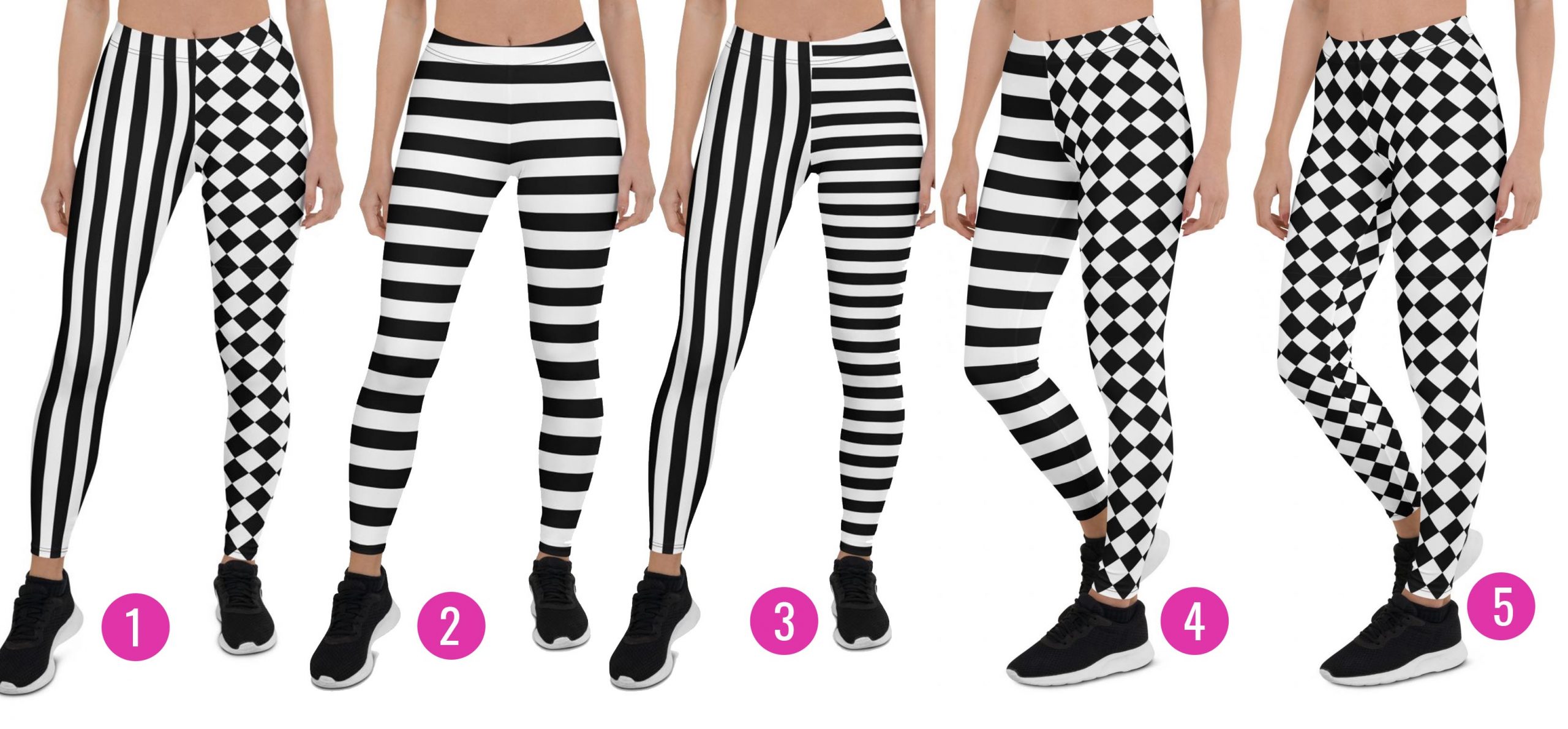 women’s leggings checkered
