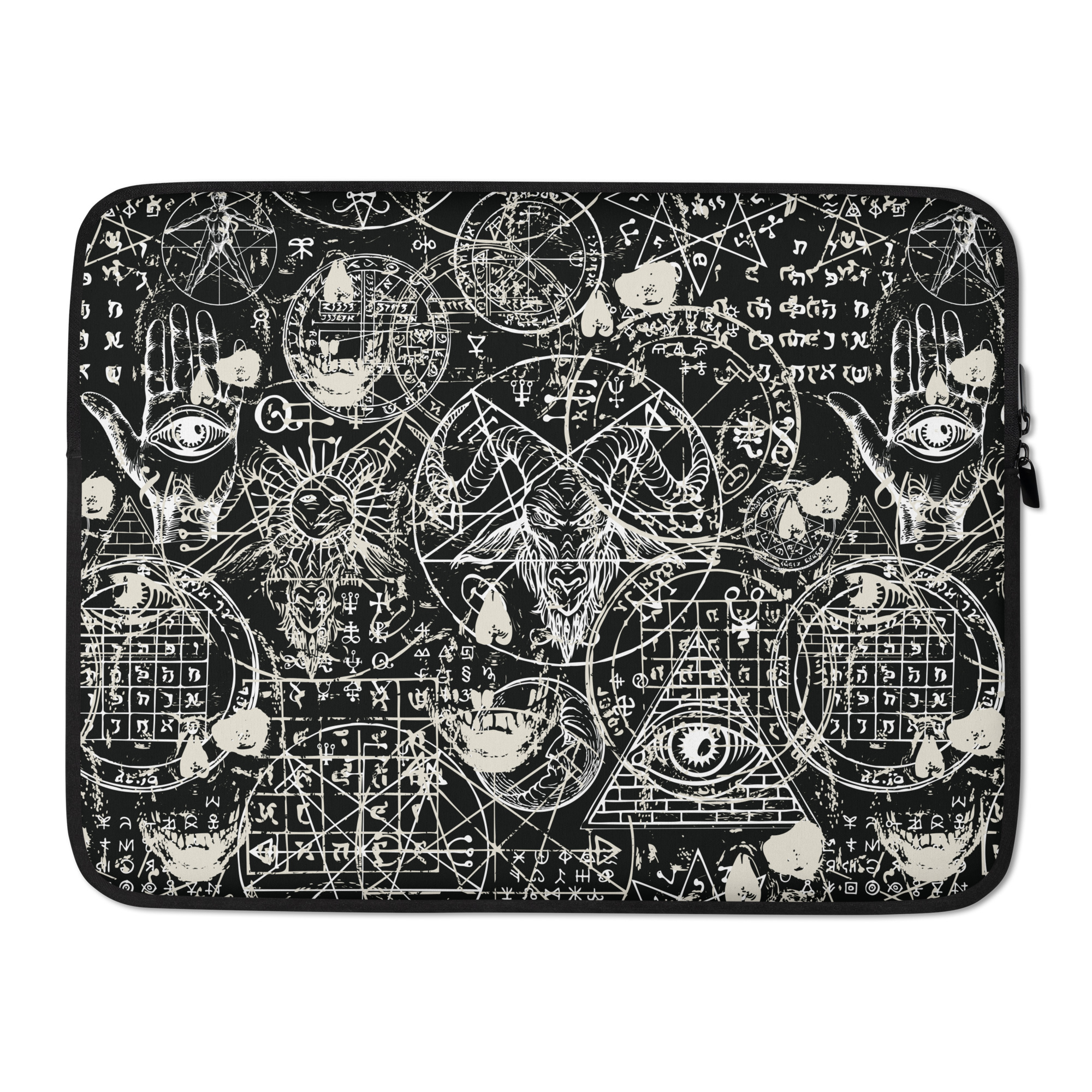 satanic theme laptop sleeve