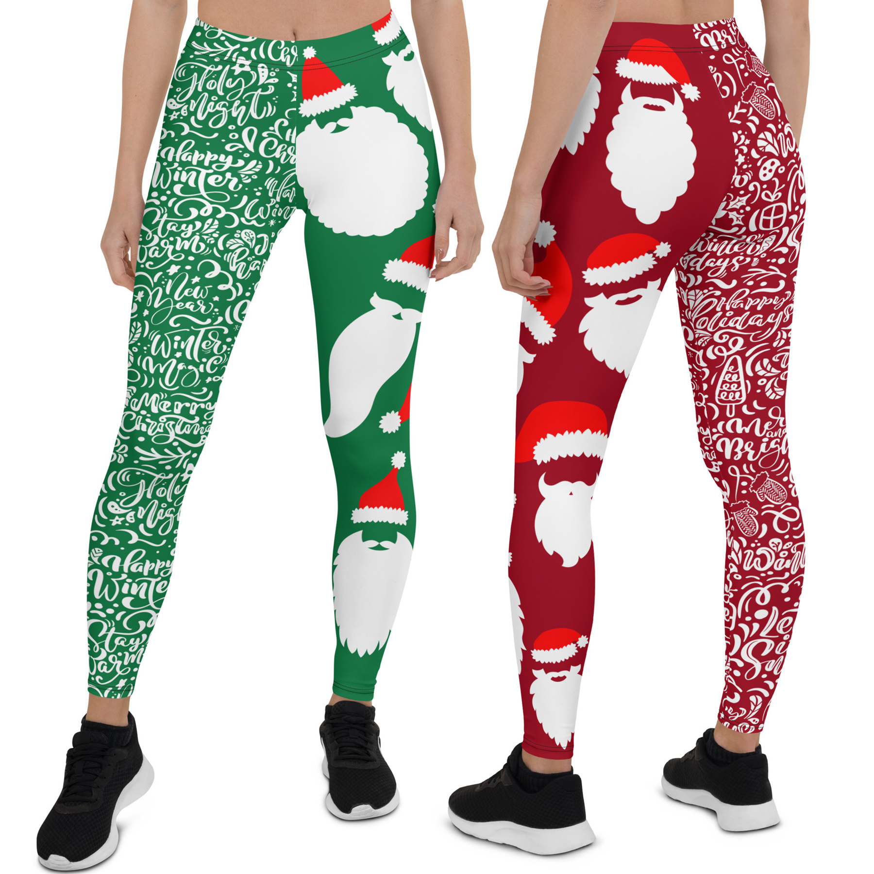 santa christmas legging