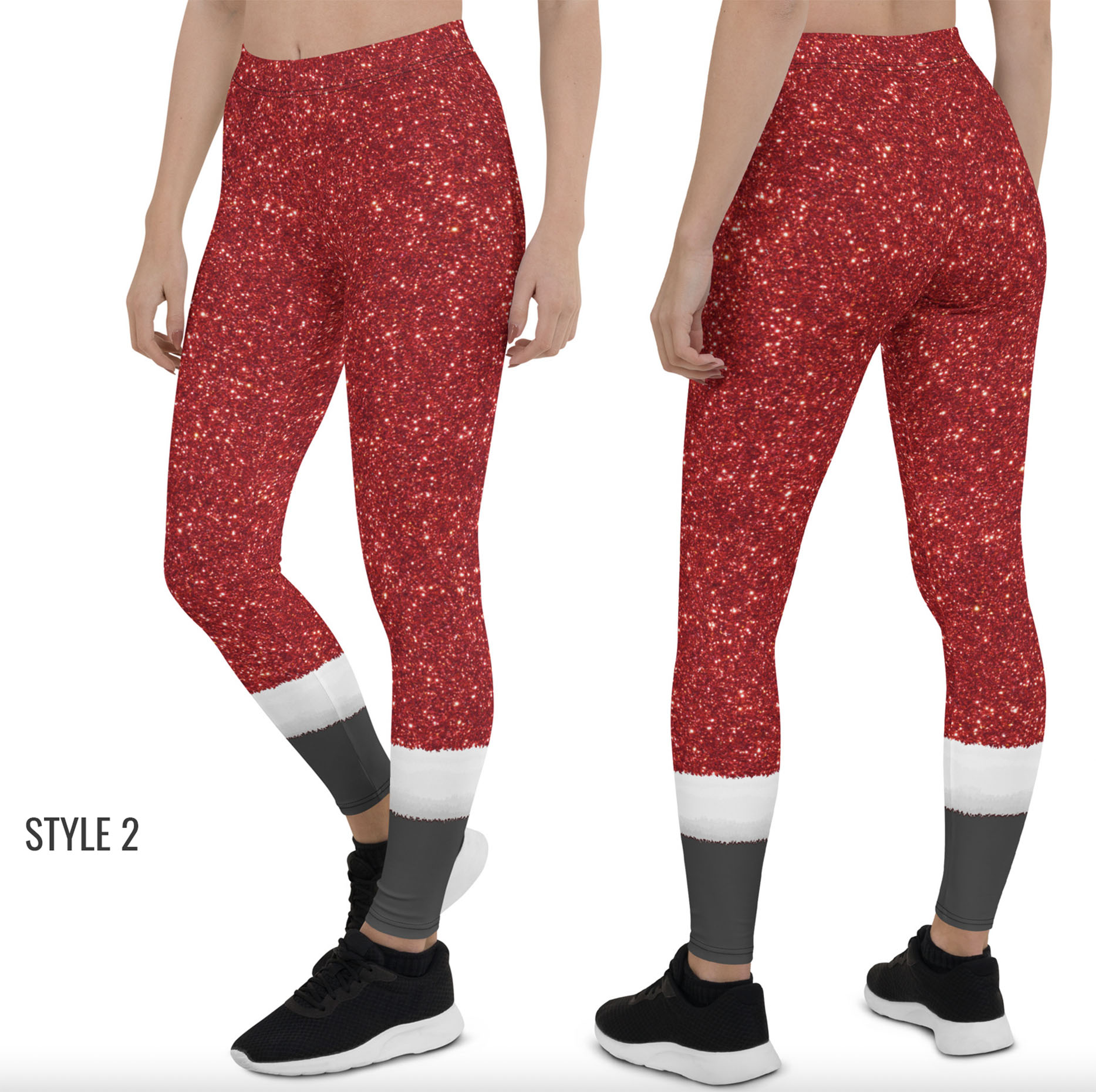 santa legging outfit