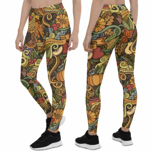 Thanksgiving-themed Leggings ID02