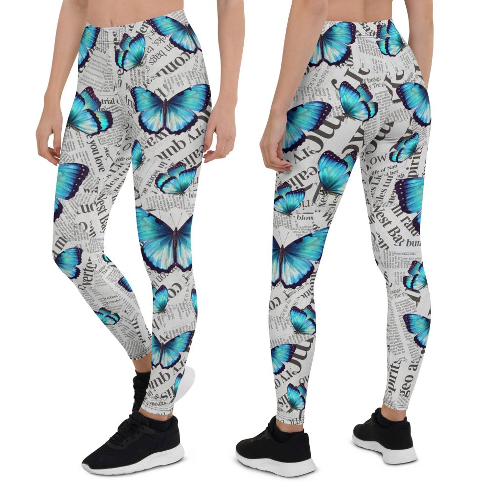 blue butterfly legging
