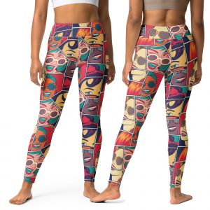 Retro Girl Yoga Leggings -ID53