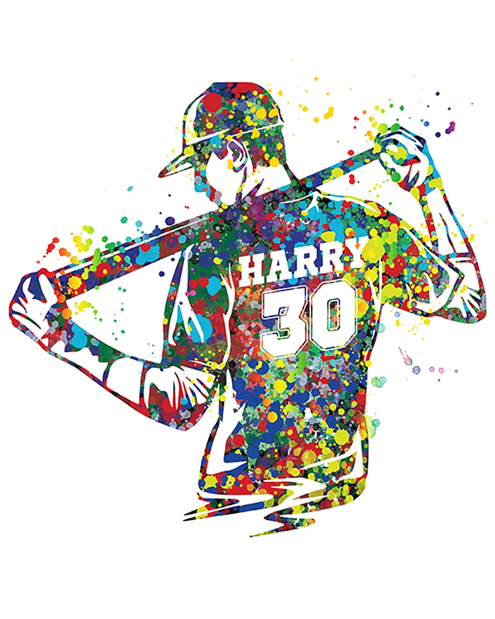 personalize baseball art gifts