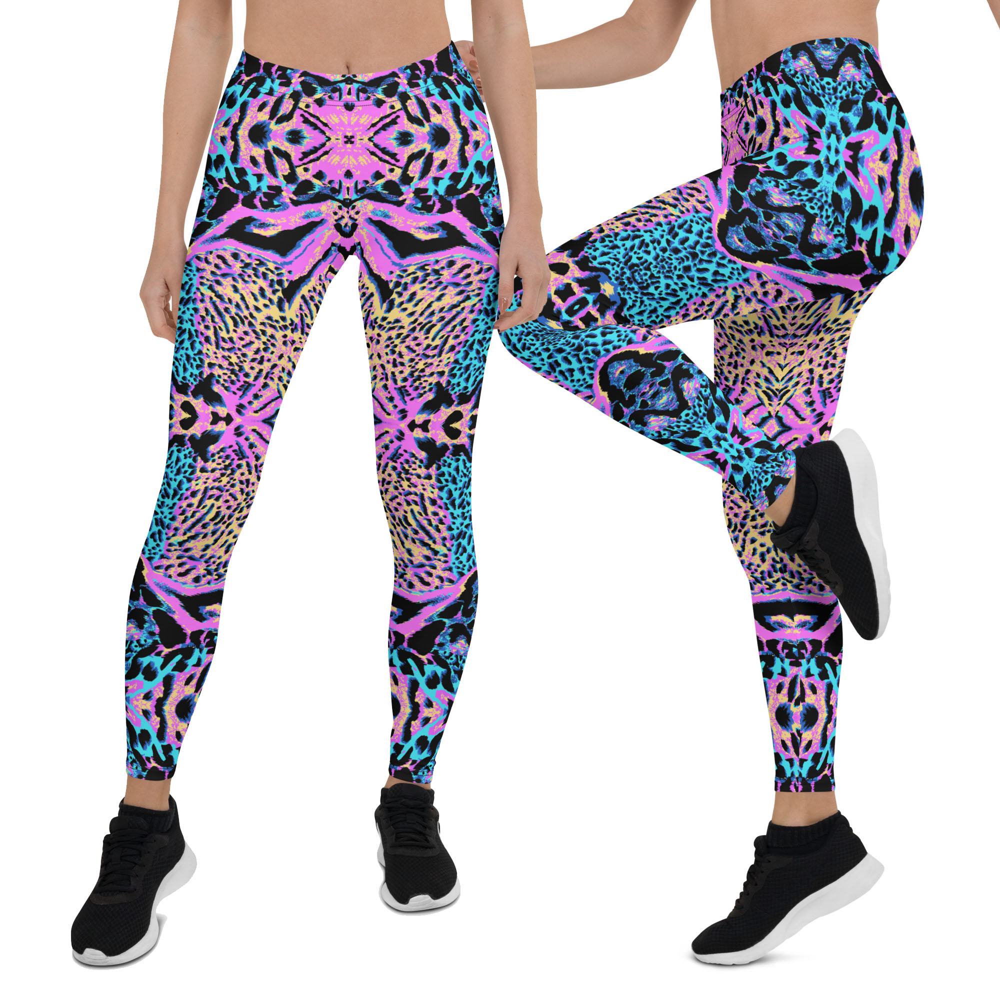 COLOFUL leopard PRINT LEGGINGS