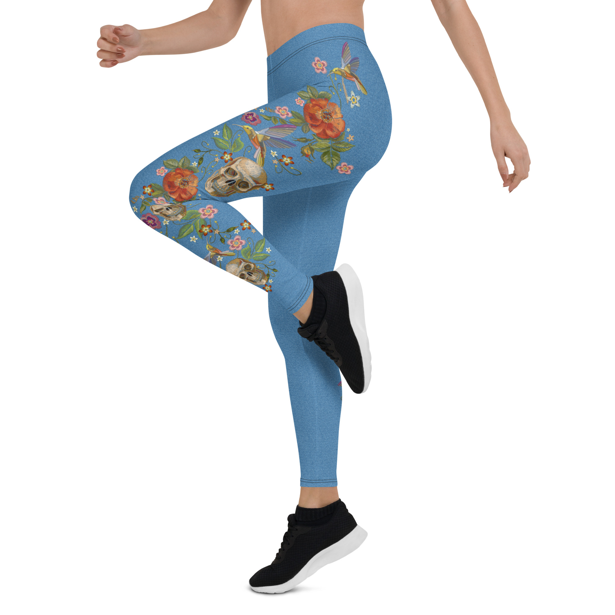 Wildflower Denim Leggings